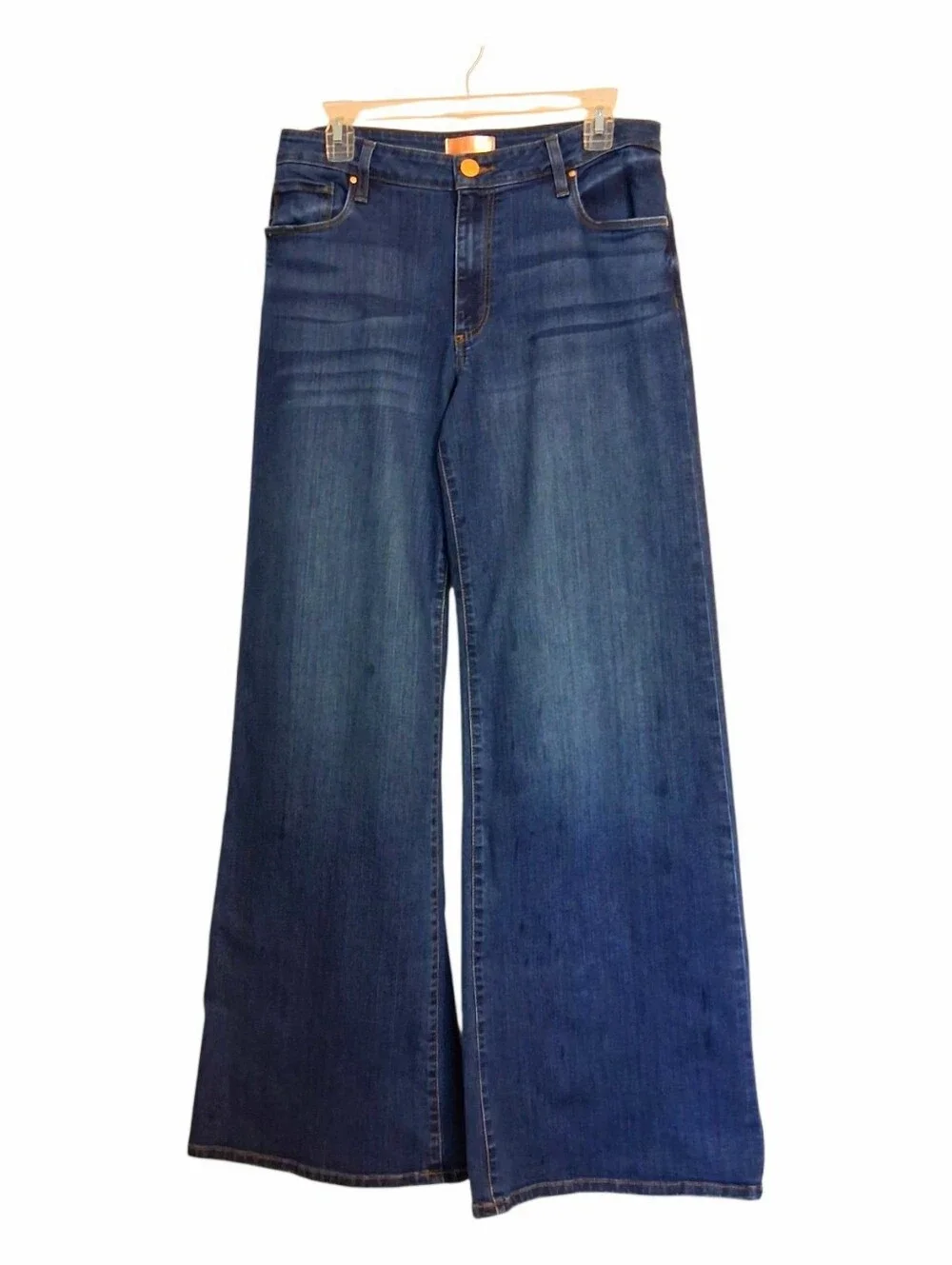 Kut From The Kloth Meg High Rise Wide Leg Stretch Denim Jeans Sz 8